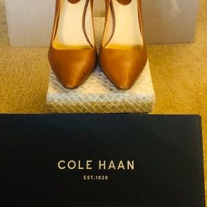 Brown/Tan Leather Heels Cole Haan